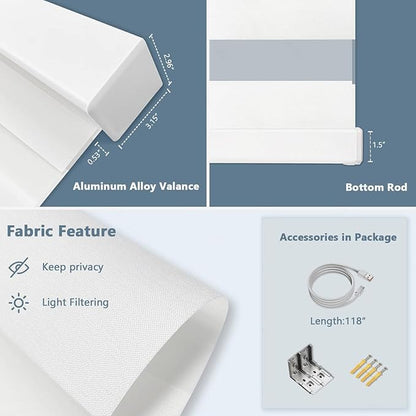 COOLWINDS Motorized Zebra Blinds - Image 6