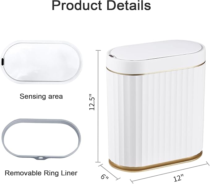 ELPHECO Automatic Motion Sensor Trash Can - Image 8