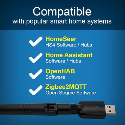 HomeSeer Zigbee 3.0 USB Interface/Coordinator/Dongle, SiLabs ERG32MG21 Chip - Image 3
