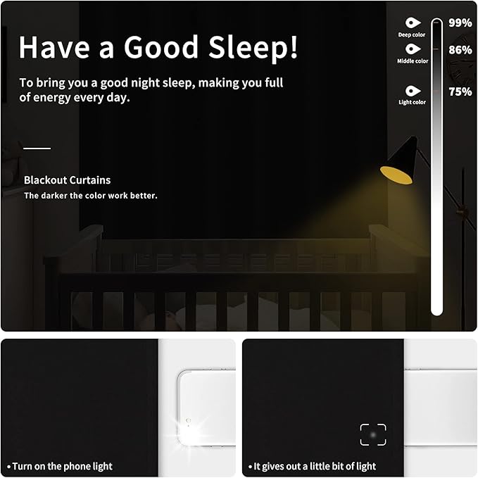 Easy-Going Blackout Curtains for Bedroom, Solid Thermal Insulated Grommet and - Image 2