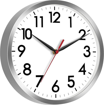 AKCISOT Wall Clock, Modern Small Wall Clocks Battery Operated 8 Inch, Silent - Image 8