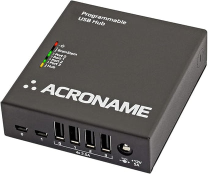 Acroname - Managed USB Switch/Hub 2 Computers - 4 Port, Fast Charge, Industrial by Acroname
