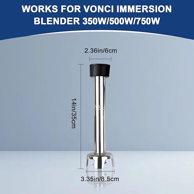 VONCI 14inch Commercial Immersion Blender Detachable Shaft, 500W & 750W - Image 3