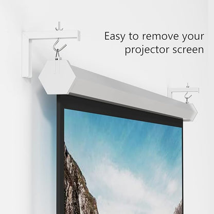 WALI Universal Projector Screen Ceiling Mount, Wall Hanging Mount L-Brackets - Image 3