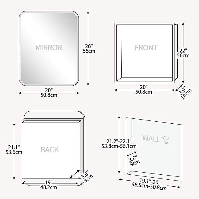 Rectangle Medicine Cabinet - Image 2