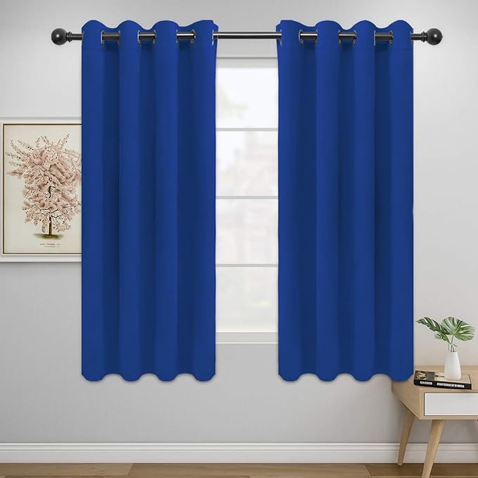 Easy-Going Blackout Curtains for Bedroom, Solid Thermal Insulated Grommet and by Easy-Going