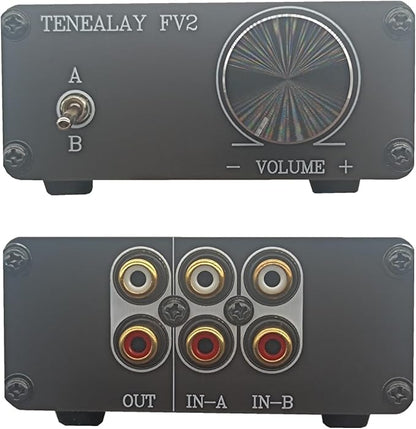 TENEALAY HiFi RCA Passive Preamp Stereo Audio Preamplifier by TENEALAY