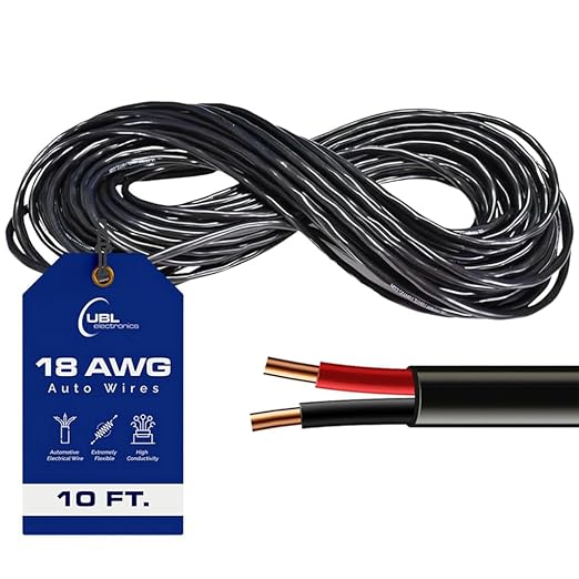 Ultra Bright Lightz 18 Gauge 2 Conductor Electrical Wire – 18/2 Cable is by UltraBrightLightz