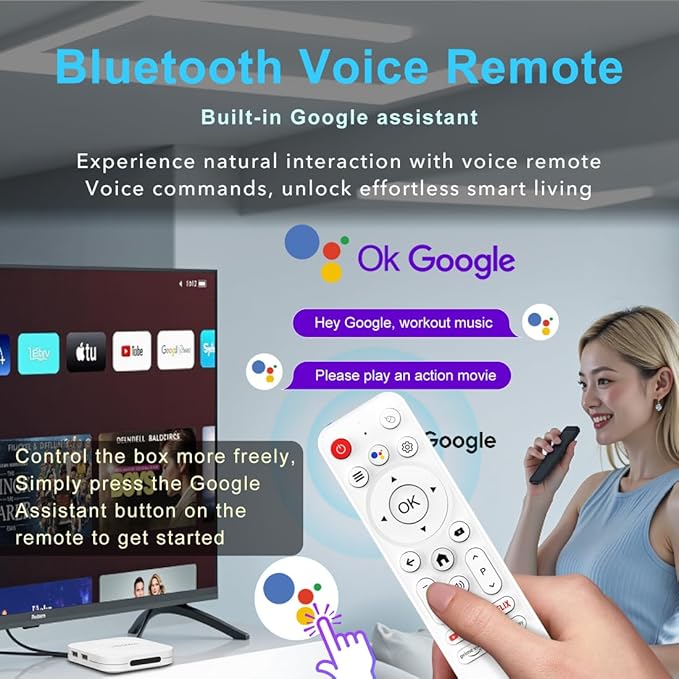 Android 14 TV Box 2025, LEFFOT M1 Plus 4K Ultra HD Streaming Device - Image 4