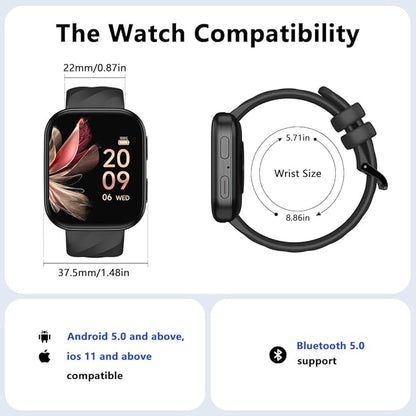 FITVII Health & Fitness Tracker, Smart Watch - Image 8