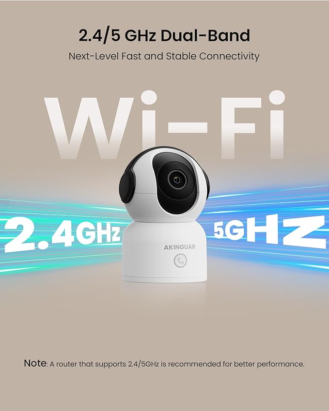 4K 8MP WiFi Camera, 360°Pan/Tilt Indoor Camera, 2-Way Talk, One-Touch Calling - Image 7