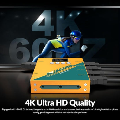 AVMATRIX SD1242-4K 1 in 4 Out Distribution HDMI Signal Splitter Converter - Image 6