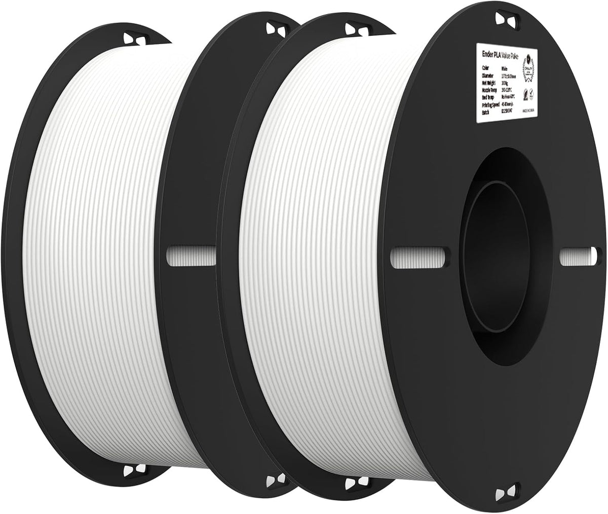 creality pla 3d printer filament, white & white, main product view