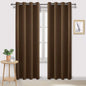 DWCN Black Out Curtains 84 Inch Long 2 Panels, Thermal Light Blocking Room by DWCN