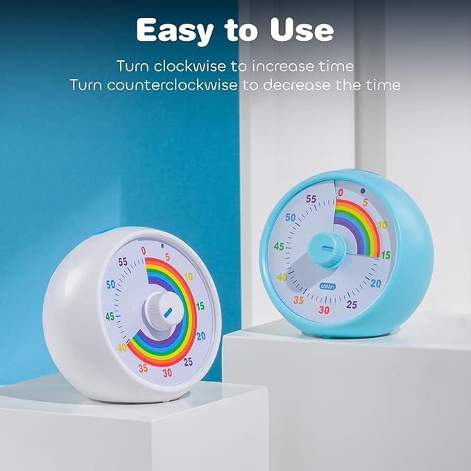 Visual Timer for Kids, 60-Minute Countdown for Classroom Office Kitchen - Image 3