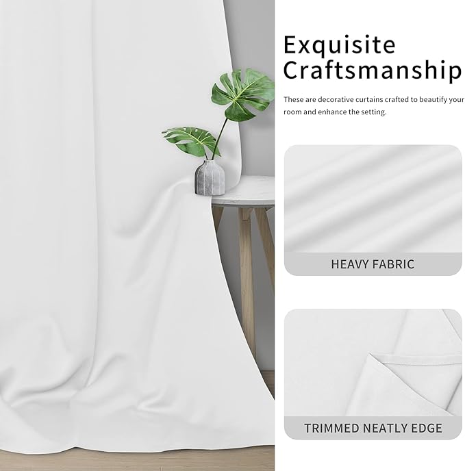 Easy-Going Blackout Curtains for Bedroom, Solid Thermal Insulated Grommet and - Image 5