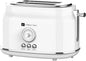 Frigidaire ETO102-WHITE, 2 Slice Toaster, Retro Style, Wide Slot by Frigidaire