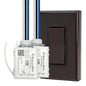 RunLessWire 2 Fixture Battery-Free DIY Kinetic Wireless Light Switch Kit 150ft by RunLessWire