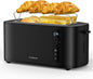 Toaster 4 Slice Long Extra Wide Slot 1.5" by Anfilank