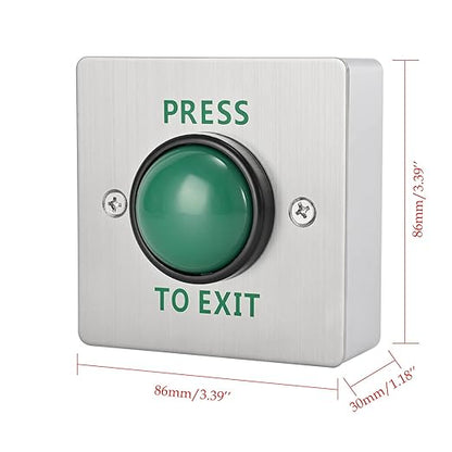 Push to Exit Button for Door Access Control Big Press Button IP68 Waterproof - Image 6