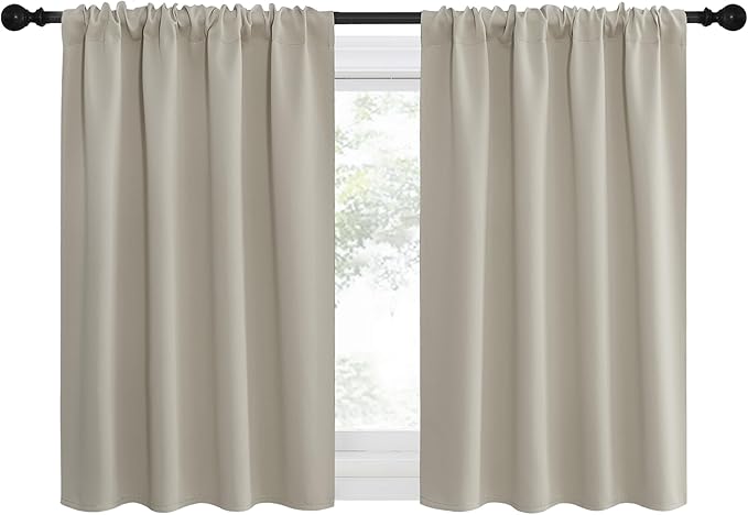 NICETOWN 2 Panels Blackout Curtains, Rod Pocket Thermal Insulated Drapes - Image 4