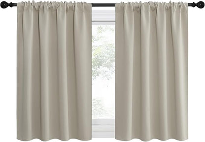 NICETOWN 2 Panels Blackout Curtains, Rod Pocket Thermal Insulated Drapes - Image 4