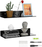 17 Inches Acrylic Wall Shelves 2 Pack, Floating Shelf by Sezanrpt