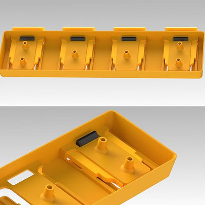 Battery Rack Compatible with DeWalt 20V Battery Holder, Mount 4 Slot Bulk - Image 2