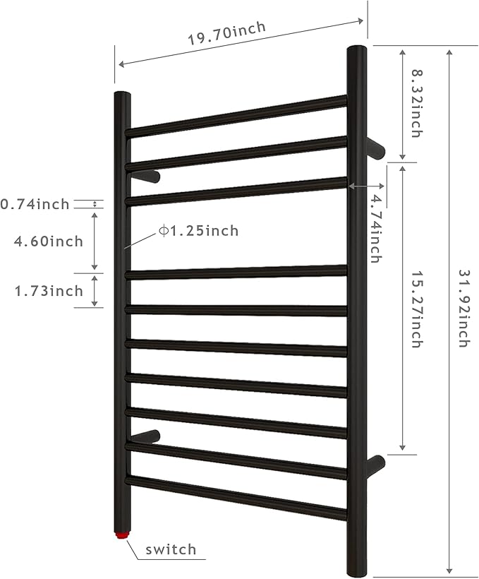 HEATGENE Towel Warmer, Compact Electric Towel Warmer - Image 5