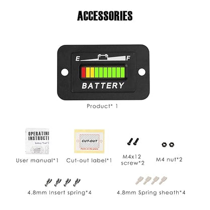 Taikemeti 48V LED Battery Level Indicator, Monitoring The Residual Power of The - Image 6