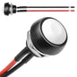 QTEATAK 1/2" Pre-Wired Mounting Hole On/Off White Mini Round Waterproof by QTEATAK