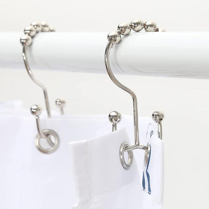 Shower Curtain Hooks, Goowin Shower Curtain Rings, Stainless Steel Shower - Image 6