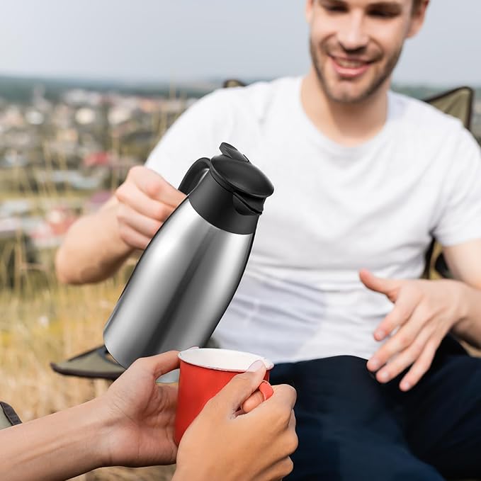 Norme 2 Pcs Thermal Coffee Carafe Insulated Stainless Steel Coffee Carafe - Image 7