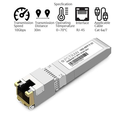 OPSTRAN 10GBASE-T SFP+ to RJ45 Copper Transceiver Module Compatible - Image 2
