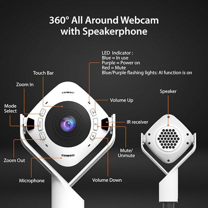 j5create 360 All Around AI-Powered Conference Room Camera - Image 7