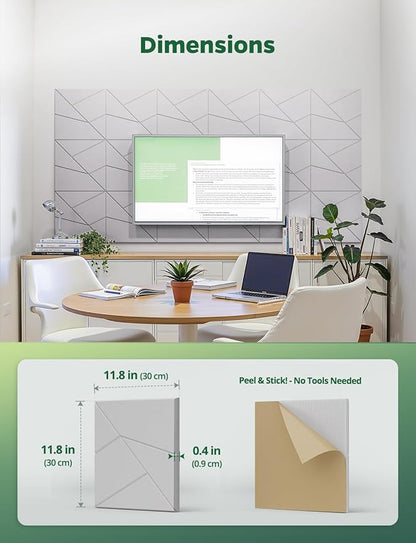 Topnaca 18 Pack Acoustic Wall Panels Sound Absorbing - Image 9