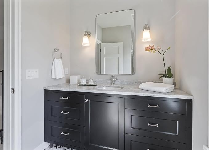 ANDY STAR Square Brushed Nickel Mirror - Image 9