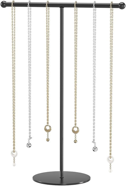 Justsoso Metal T-Bar Necklace Holder Stand, Necklace Hanging Display Stand by FocusOnJewelryDisplay