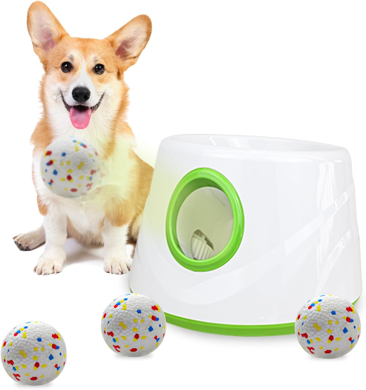 soco automatic dog ball launcher, 3 distances to, main product view
