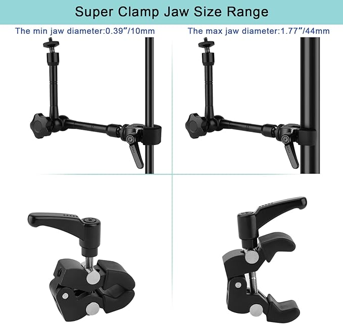 Mippko Camera Super Crab Clamp Mount, 1/4"-20 Thread - Image 4