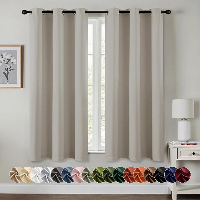 MIULEE Natural Blackout Curtains by MIULEE