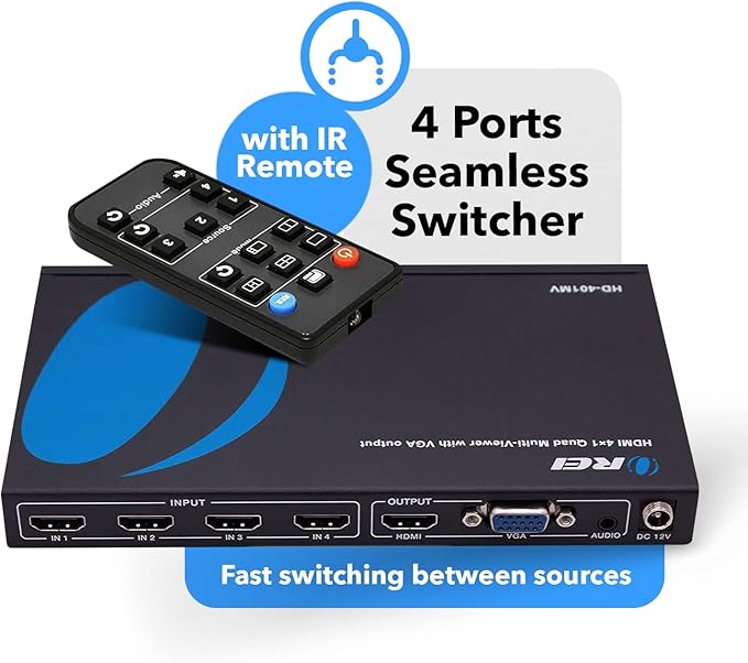 OREI HDMI Switcher 4 in 1 Out - Image 2
