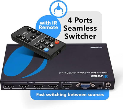 OREI HDMI Switcher 4 in 1 Out - Image 2