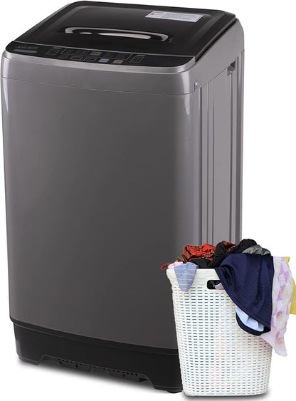 Anukis Fully Automatic Washing Machine, 13 lbs Capacity Compact Laundry Washer by Anukis