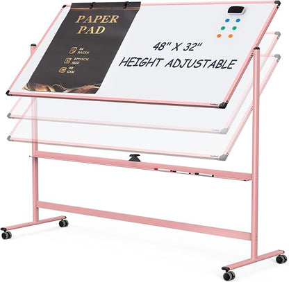 Mobile Whiteboard, 48x32 Inches Dry Erase Board by Tankee