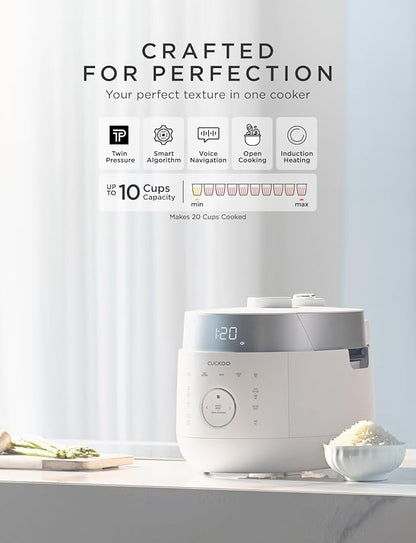 CUCKOO Twin Pressure Rice Cooker 10-Cup Uncooked / 20-Cup Cooked - Image 2