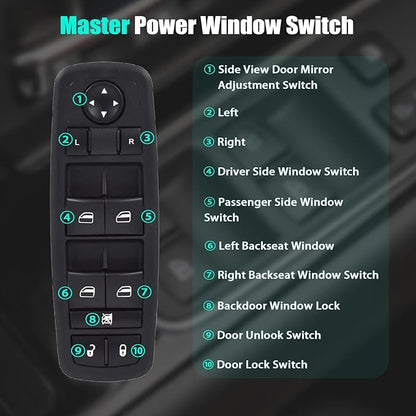 Master Power Window Control Switch - Image 5