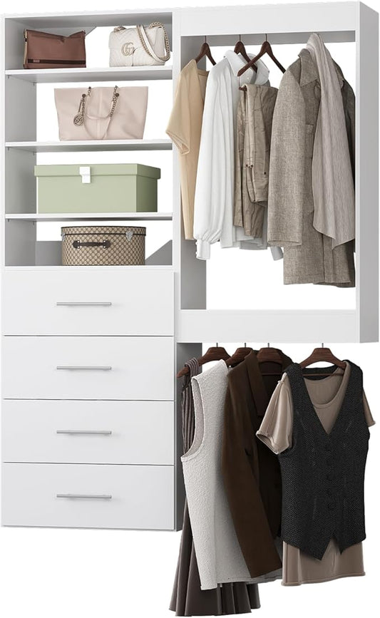 64" Wide Modular Closet Organizer by Unknown