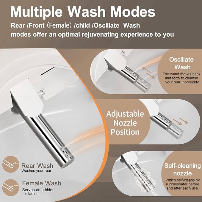 KERDE P30B Bidet Toilet Seat - Image 2