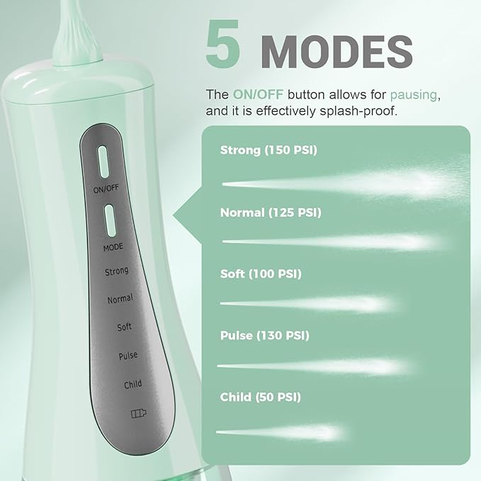 GOLDANT 350ML Water Dental Flosser Teeth Pick - Image 7